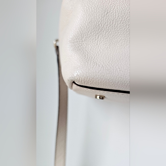 ♠️Kate Spade♠️Authentic Boston Cream Pebble Leather Handbag Top Handles Satchel - Picture 13 of 16